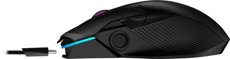 Мышь ASUS P704 RGB ROG CHAKRAM 90MP01K0-BMUA00 черный