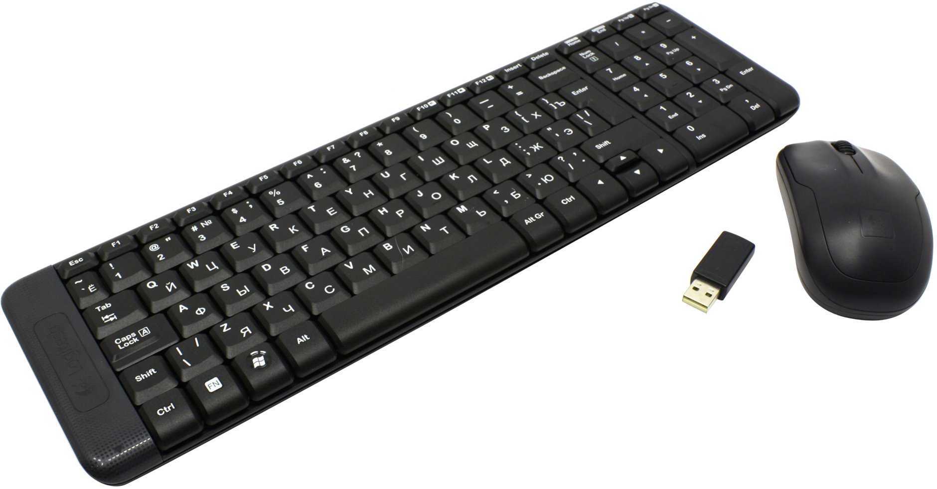 Клавиатура Logitech Wireless Combo MK220 черная