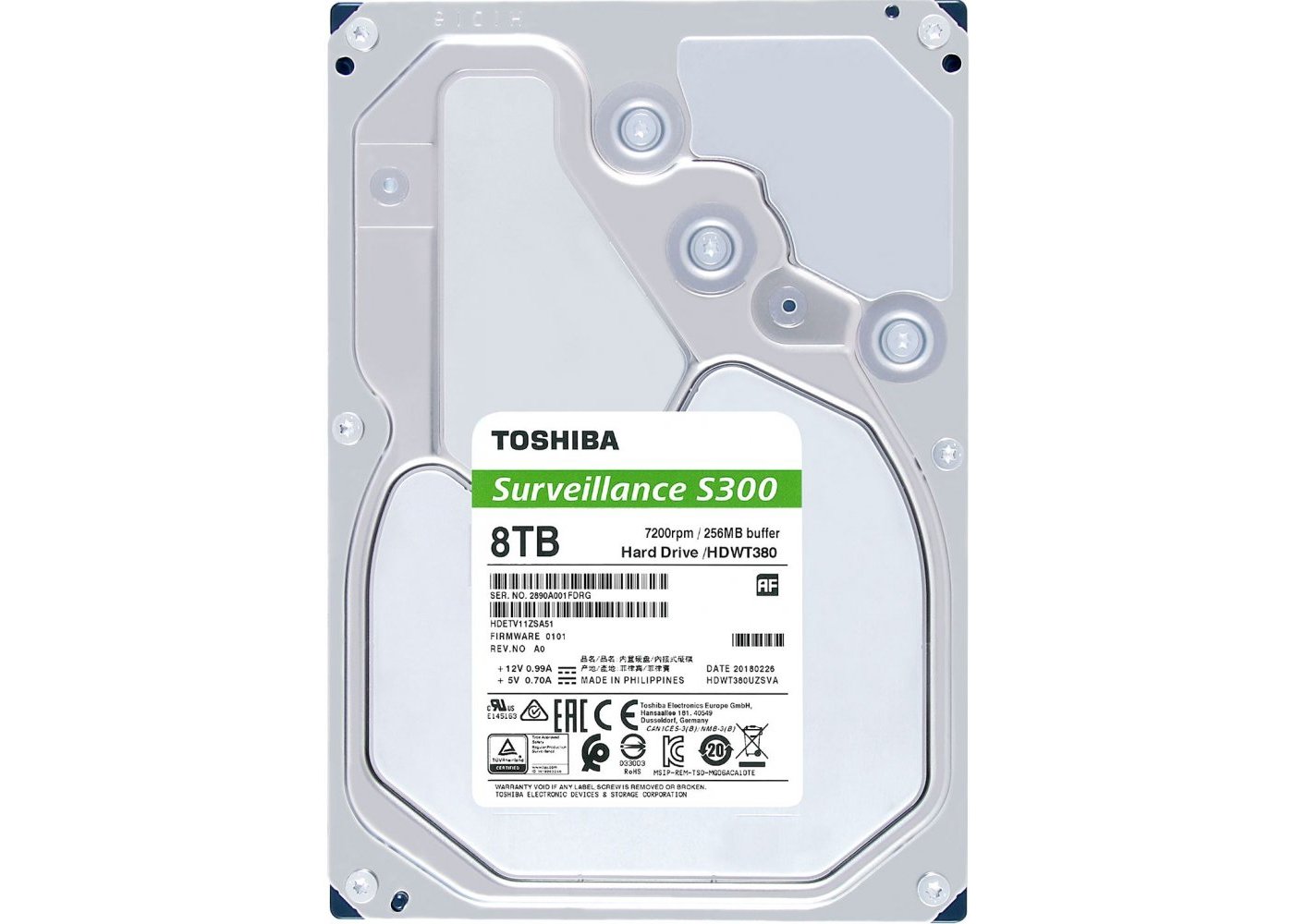 Жесткий диск Toshiba HDWT380UZSVA 8000 Gb