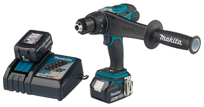 Аккумуляторная дрель-шуруповерт Makita DDF458RFE 91 Н·м