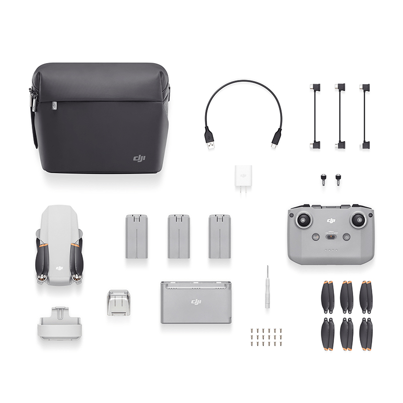 Квадракоптер DJI Mini 2 Fly More Combo серый