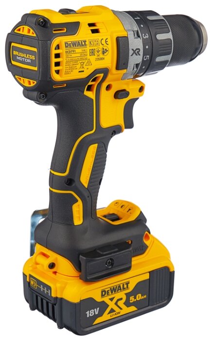 Аккумуляторная дрель-шуруповерт DeWALT DCD791P2 70 Н·м