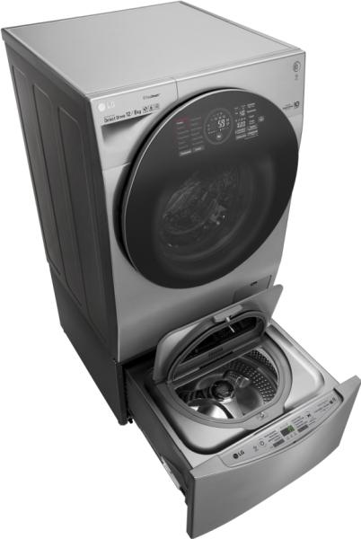 Стиральная машина LG TwinWash FH6G1BCH6N + TW206W серый