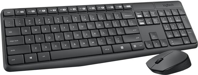Клавиатура Logitech MK235 Wireless Combo черный