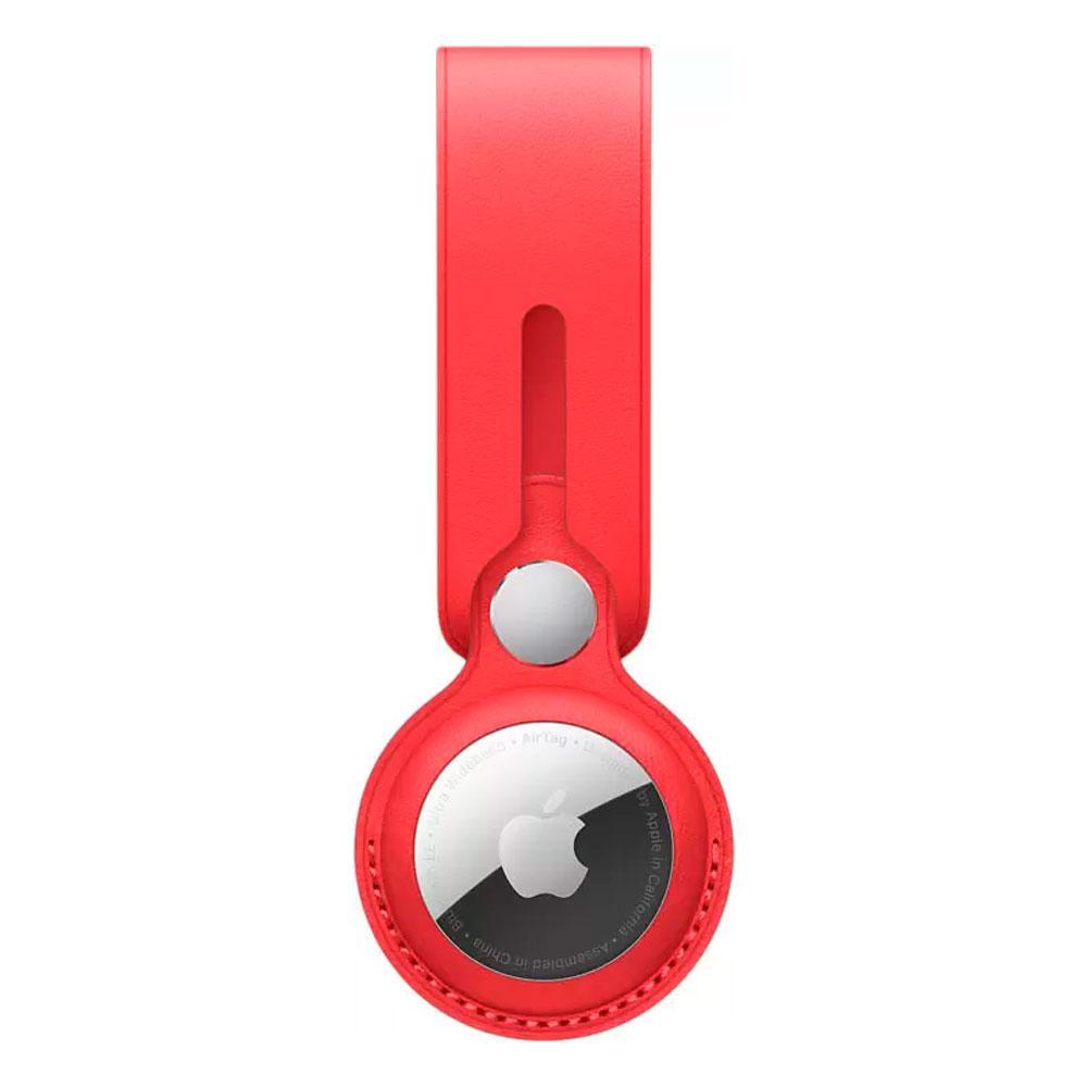 Чехол для GPS трекера Apple AirTag Leather Loop - MK0V3ZM/A, (PRODUCT) красный