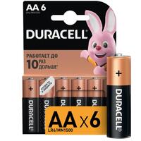 Батарейки Duracell  AA,  6шт.