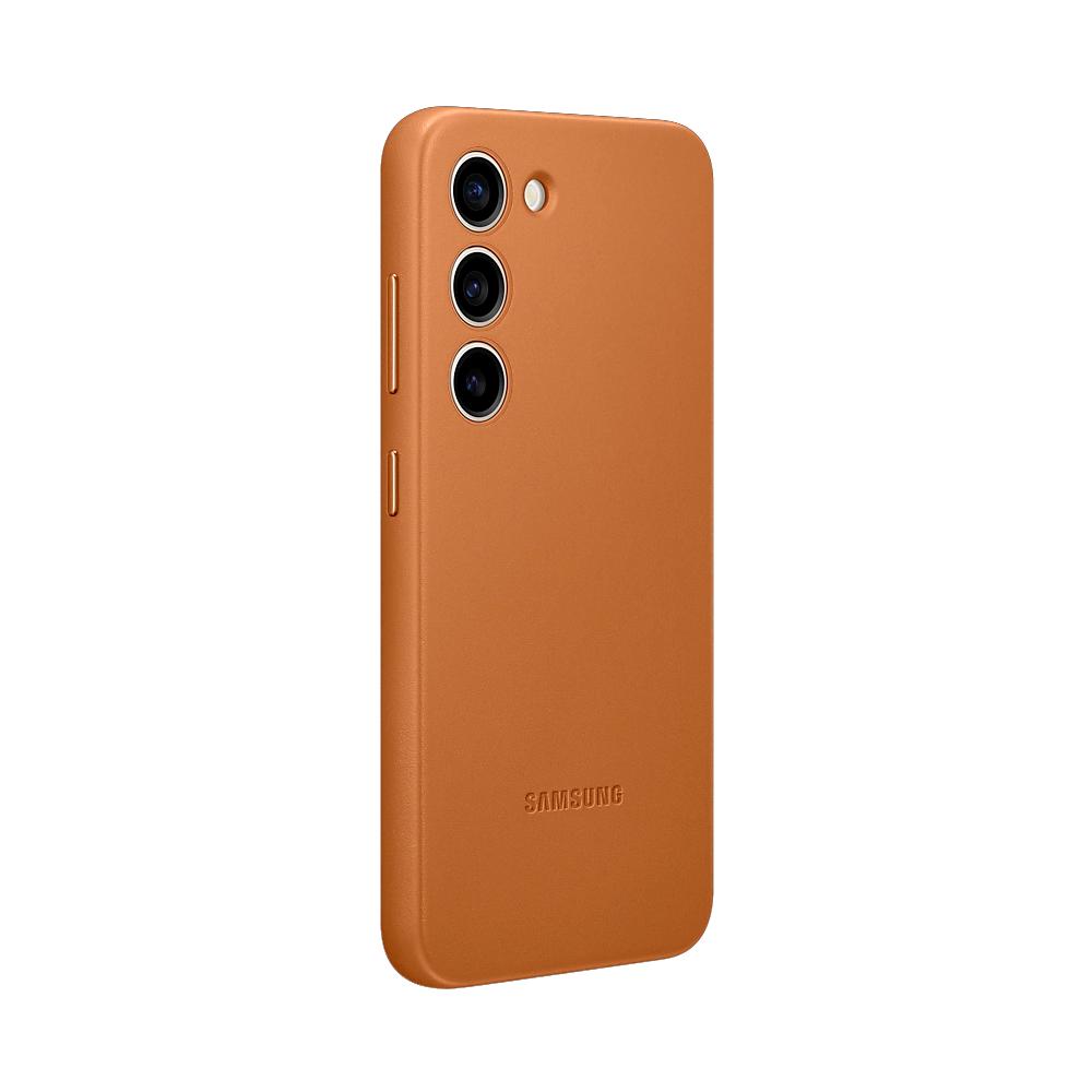 Купить Чехол для телефона Samsung S23 Leather Cover, EF-VS911LAEGRU, camel  в Астане - Oma.kz