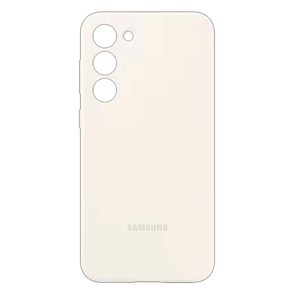 Чехол для телефона Samsung S23+ Silicone Cover cotton, EF-PS916TUEGRU, кремовый