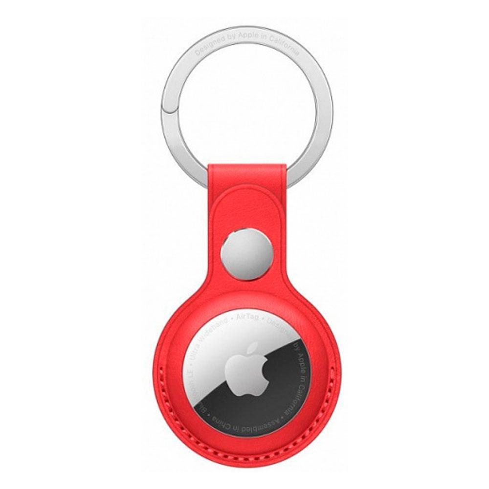 Чехол для GPS трекера Apple AirTag Leather Key Ring - MK103ZM/A, (PRODUCT) красный