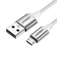 Кабель для телефона Ugreen US290 USB A to Micro USB 1.5 м White 60152