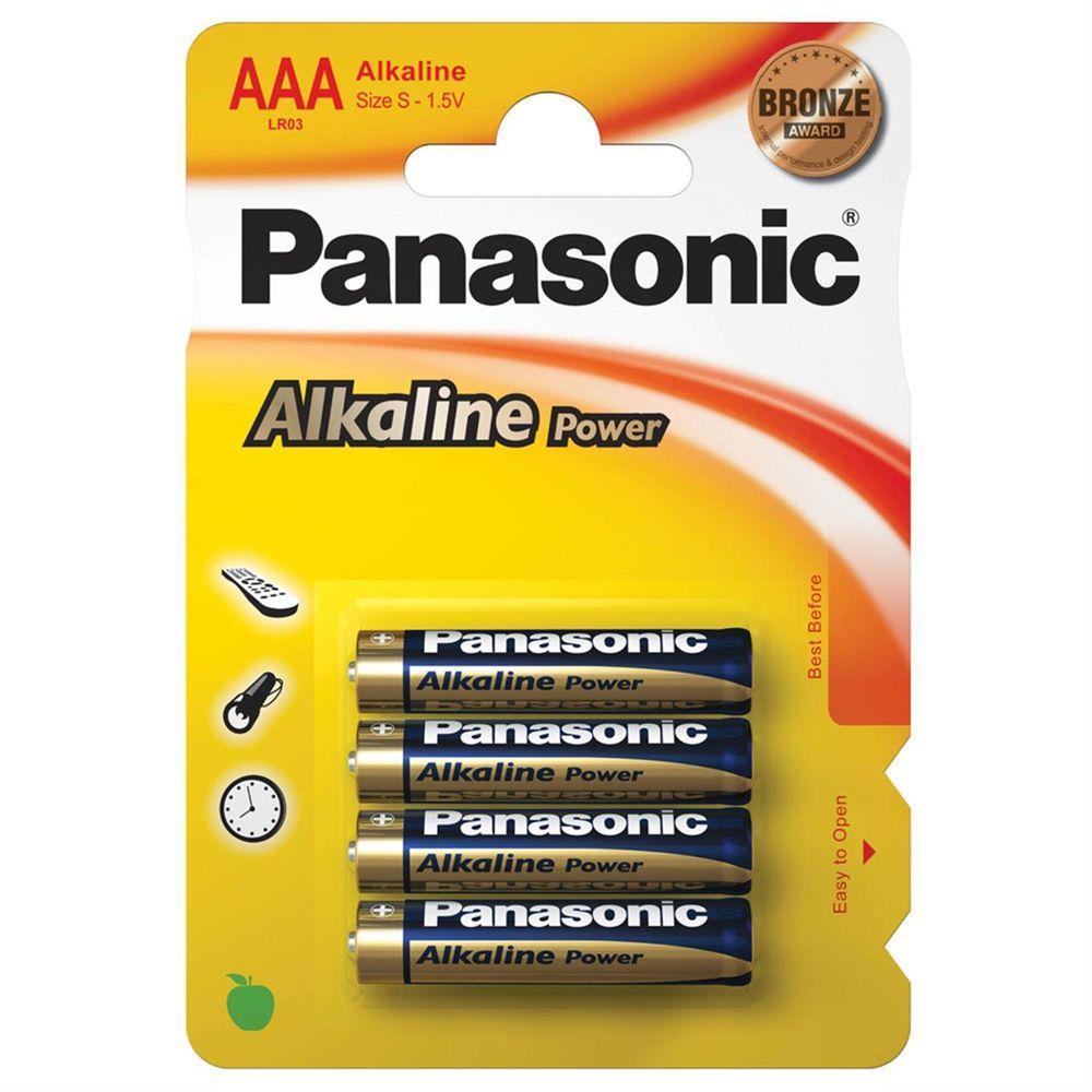 Батарейки Panasonic LR03 APB/4BP Alkaline тип AAA SdS, 4 шт.
