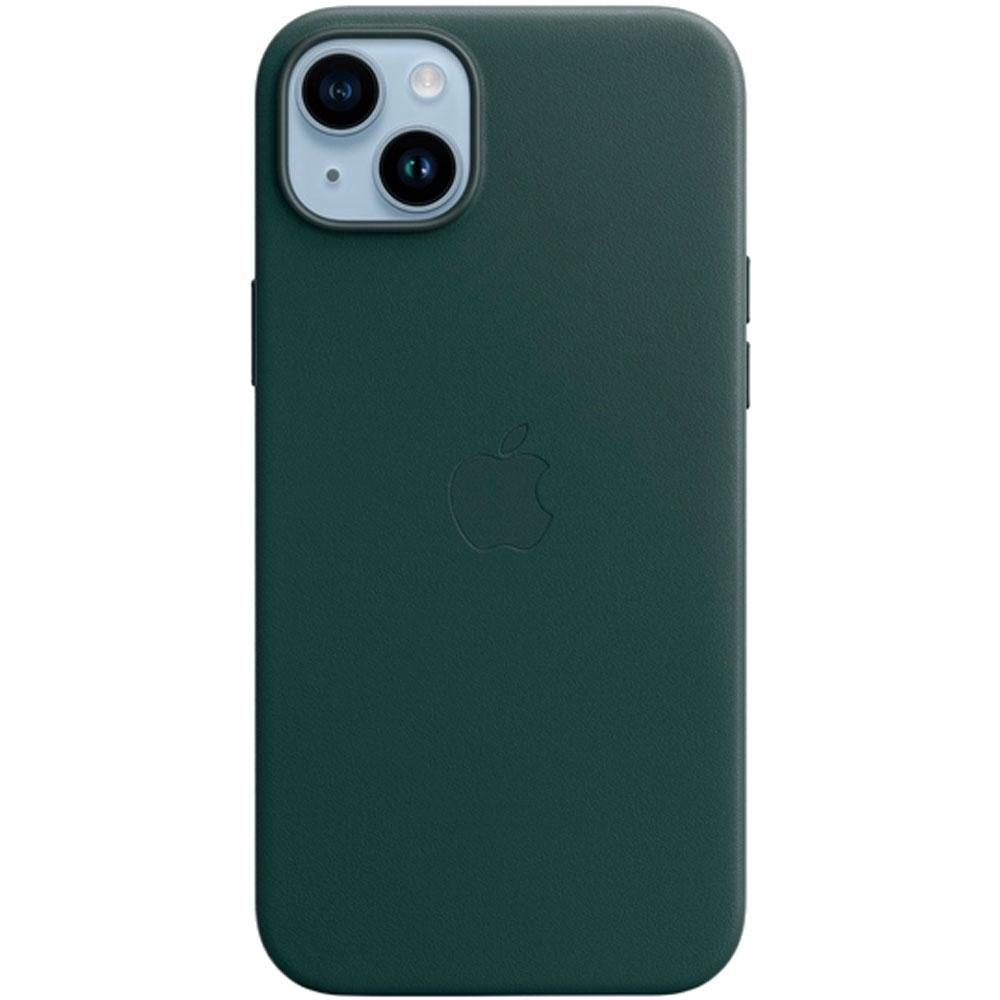 Чехол для телефона Apple iPhone 14 Plus Leather Case with MagSafe - (MPPA3ZM/A), Forest Green