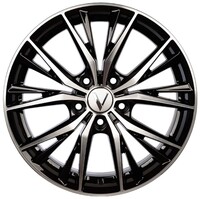 Диск Вектор B210 21000AB 5x114,3 R17x7 CB60,1 ET39, алмаз черный