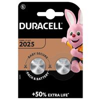 Батарейки  Duracell 2025 2BL, 2 шт.
