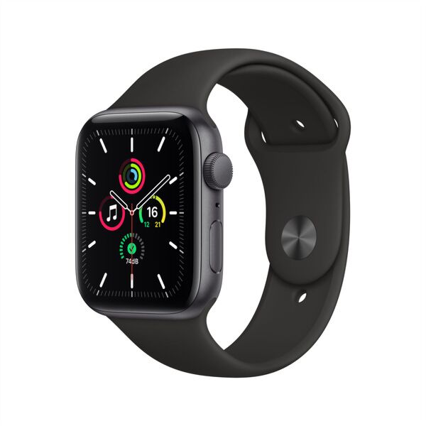 Смарт-часы Apple &quot;Watch SE&quot;, 44mm, Space Gray Aluminium Case with Sport Band, MYDT2GK/A, черный