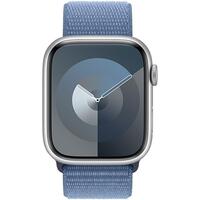 Смарт часы Apple Watch Series 9 GPS 45mm Silver Aluminium Case with Winter Blue Sport Loop (MR9F3QR/A)