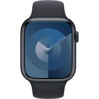 Смарт часы Apple Watch Series 9 GPS 45mm Midnight Aluminium Case with Midnight Sport Band - S/M (MR993QR/A)