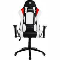 Игровое компьютерное кресло 2E Gaming Chair Bushido, бело-черное