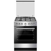 Кухонная плита Hansa FCMX 68123, черно-серебристая