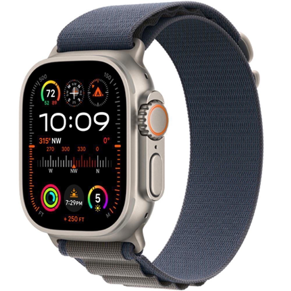 Смарт часы Apple Watch Ultra 2 GPS + Cellular, 49mm Titanium Case with Blue Alpine Loop (MREP3GK/A)