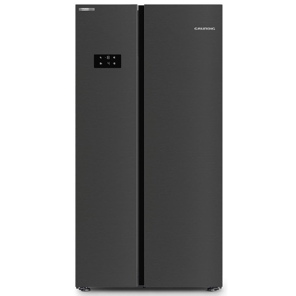 Холодильник Grundig GSN 30110 FXBR Side-By-Side, черный