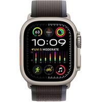 Смарт часы Apple Watch Ultra 2 GPS + Cellular, 49mm Titanium Case with Blue/Black Trail Loop - M/L (MRF63GK/A)
