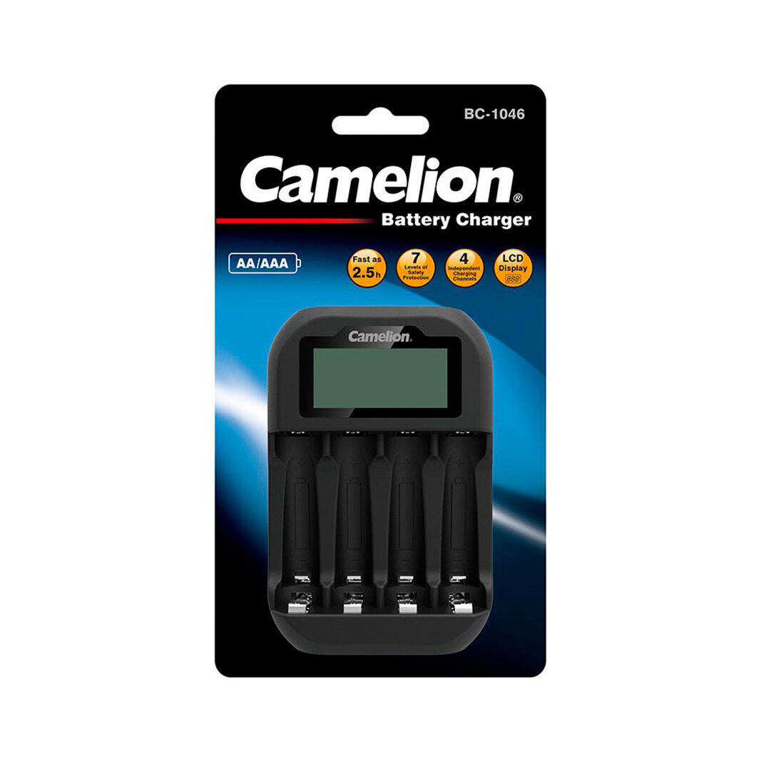 Зарядное устройство Camelion BC-1046-BLK-DB черное