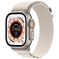 Смарт часы Apple Watch Ultra GPS + Cellular, 49mm Titanium Case with Starlight Alpine Loop - Large (MQFT3RB/A)