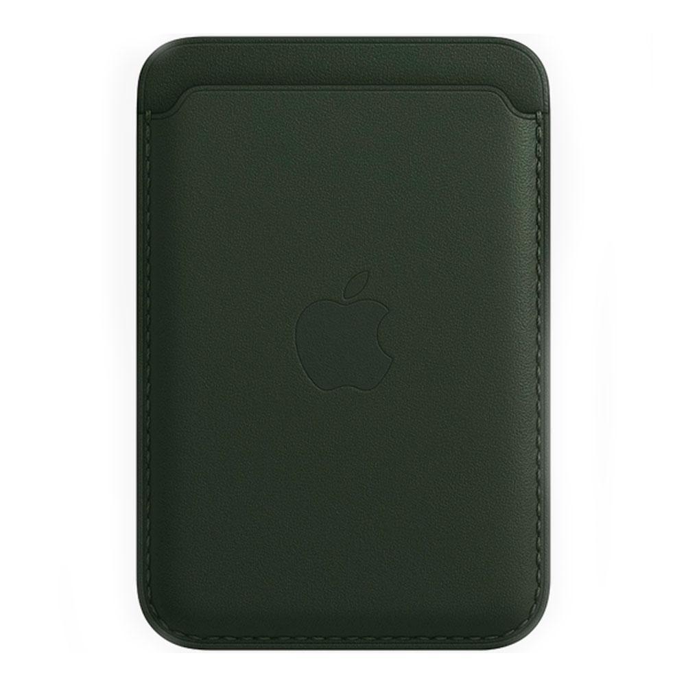 Чехол для телефона Apple iPhone Leather Wallet with MagSafe - (MM0X3ZM/A), Sequoia Green