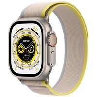Смарт часы Apple Watch Ultra GPS + Cellular, 49mm Titanium Case with Yellow/Beige Trail Loop - M/L (MQFU3GK/A)