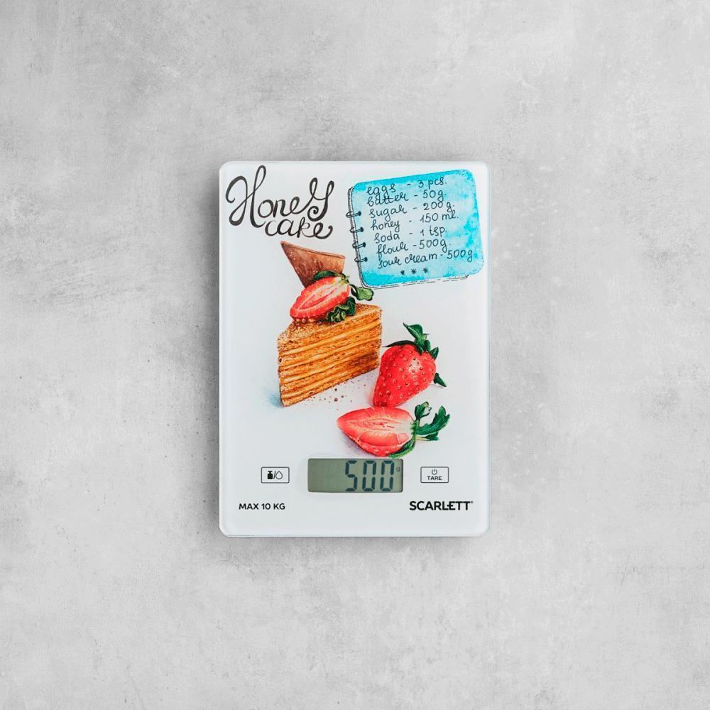 Кухонные весы Scarlett SC KS57P76 (медовик)