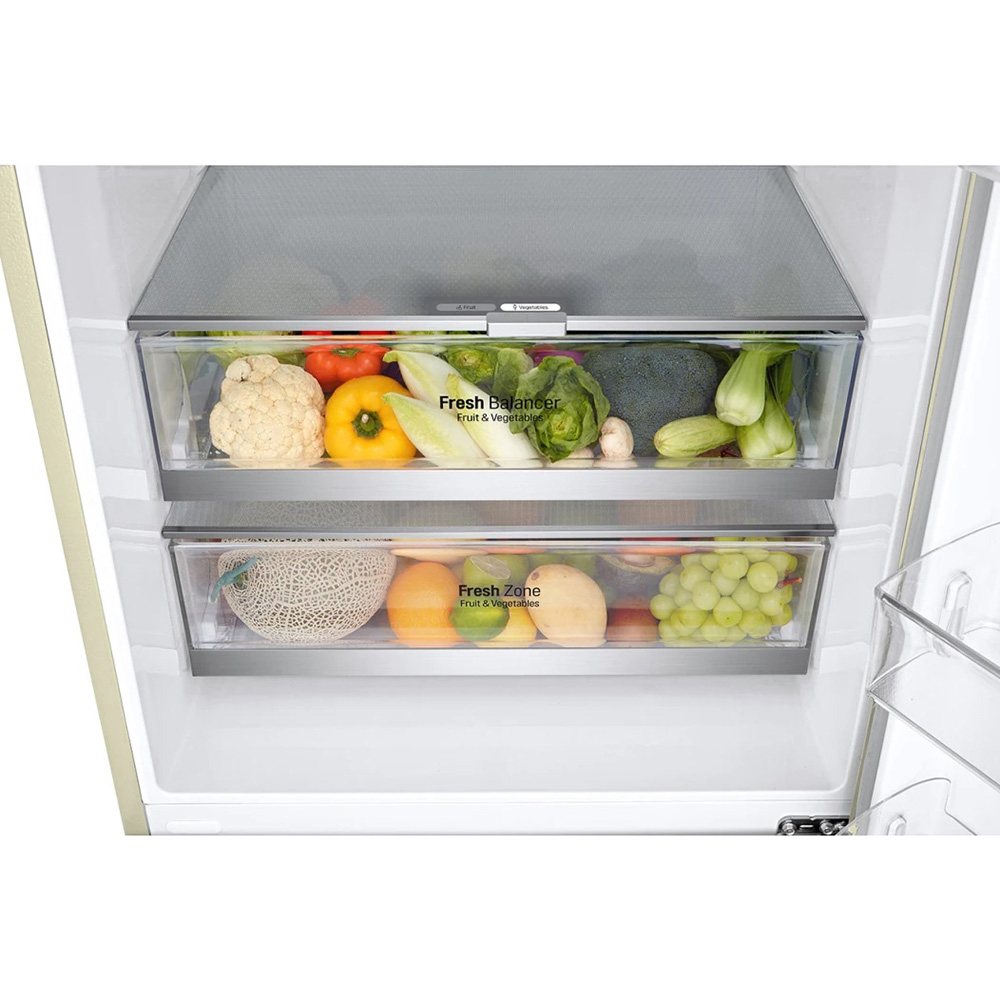 Холодильник LG GC-B569PECM бежевый