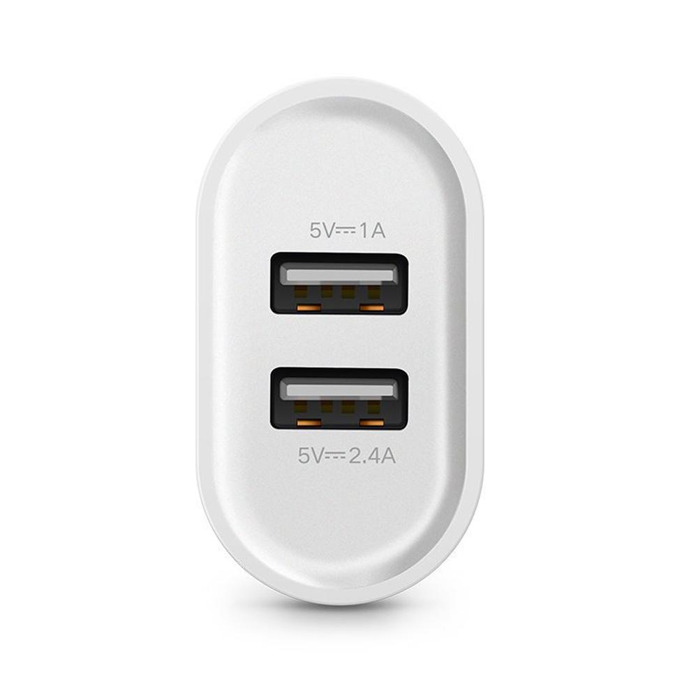 Зарядное устройство Ugreen CD104 20384 Dual USB Wall Charger 3.4A EU, белое
