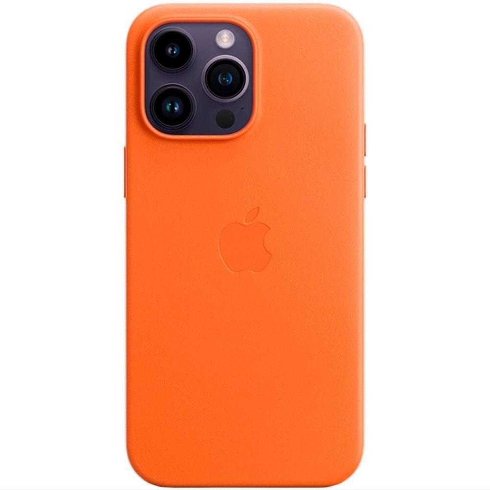 Чехол для телефона Apple iPhone 14 Pro Max Leather Case with MagSafe MPPR3ZM/A Orange