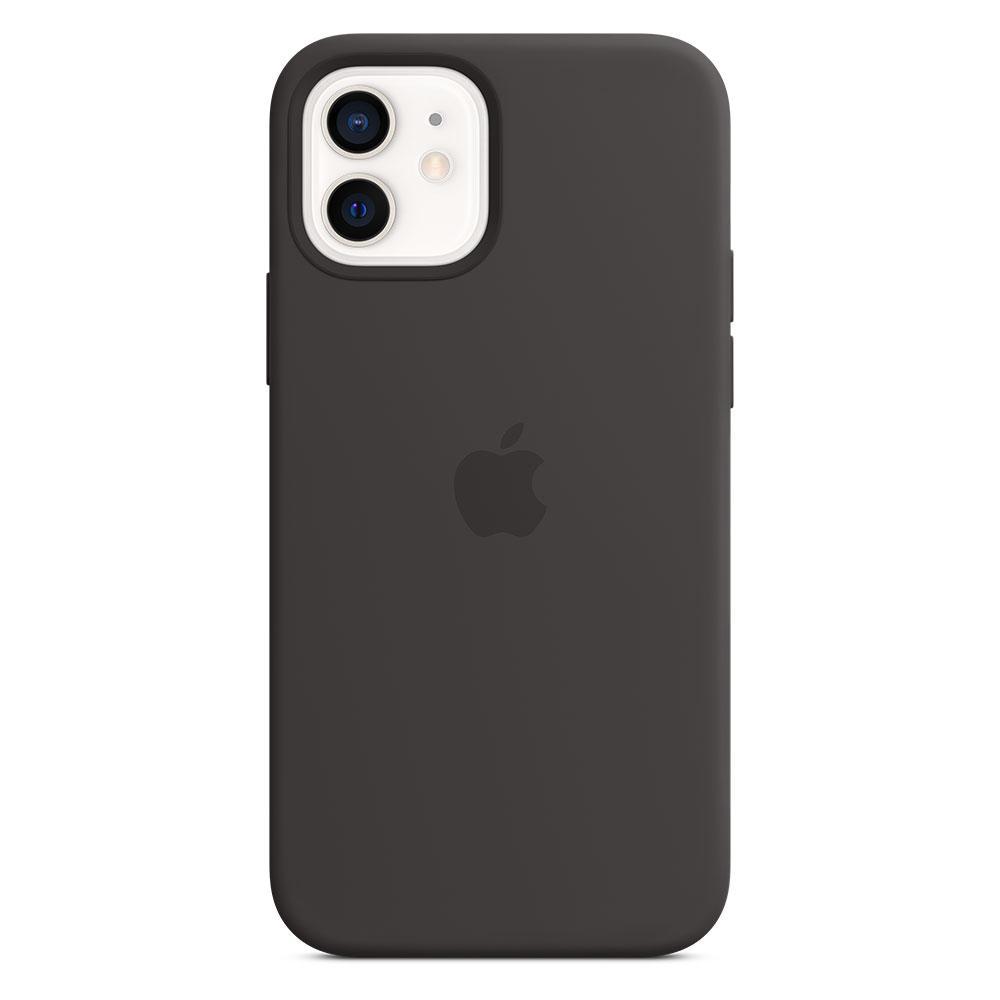 Чехол для телефона Apple iPhone 12/12Pro Silicone Case with MagSafe - (MHL73ZM/A), черный
