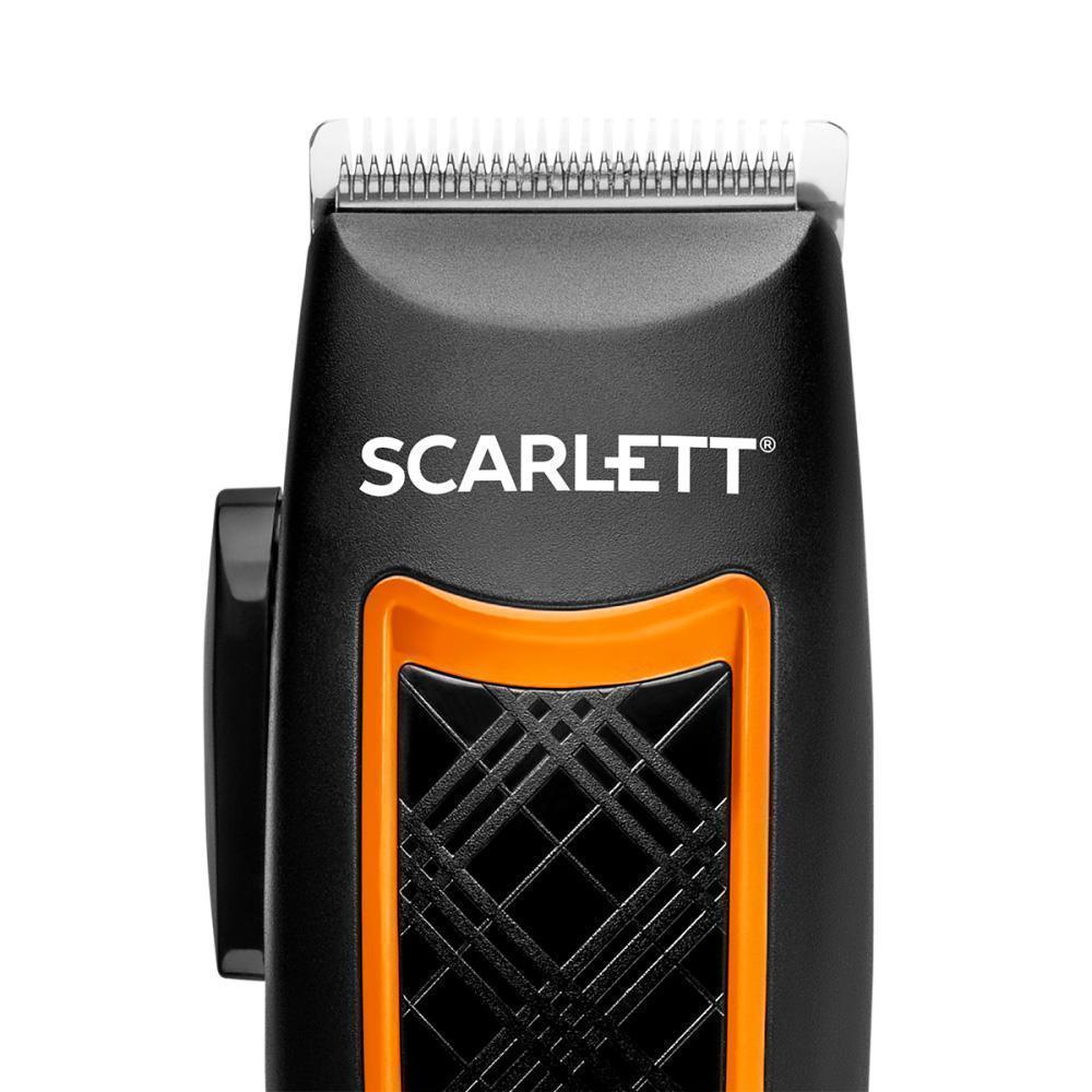 Машинка для стрижки волос Scarlett SC-HC63C18, черно-оранжевая
