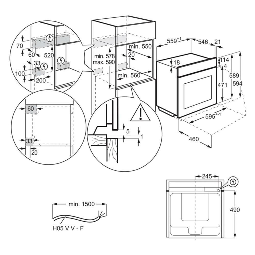 Духовой шкаф Electrolux OKF5C70X