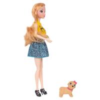 Кукла X-Game Alice 5555 с собачкой, 29 см