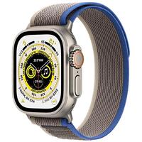 Смарт часы Apple Watch Ultra GPS + Cellular, 49mm Titanium Case with Blue/Gray Trail Loop - M/L (MQFV3GK/A)