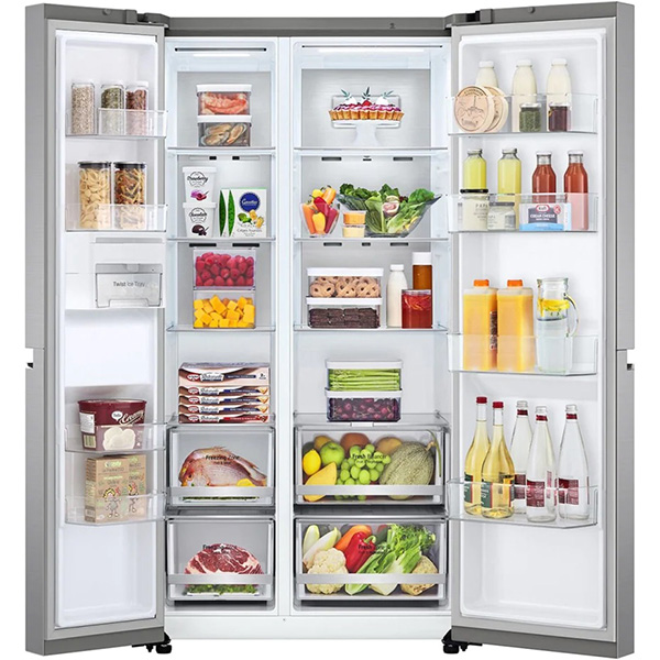 Холодильник LG GC-B 257SMZV, серебристый