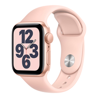 Смарт часы Apple Watch SE, 40mm Gold Aluminium Case with Pink Sand Sport Band (MYDN2GK/A)