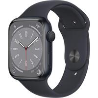 Смарт часы Apple Watch Series 8 GPS 45mm Midnight Aluminium Case with Midnight Sport Band - Regular (MNP13GK/A)