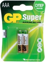 Батарейки GP Super Alkaline GP24A-CR2 AAA, 2 шт