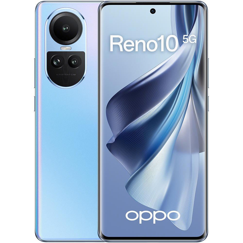 Купить Смартфон Oppo Reno 10 5G 8/256GB, Ice Blue в Астане - Oma.kz