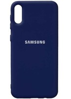 Чехол для телефона Soft Touch Samsung Galaxy A02 темно синий