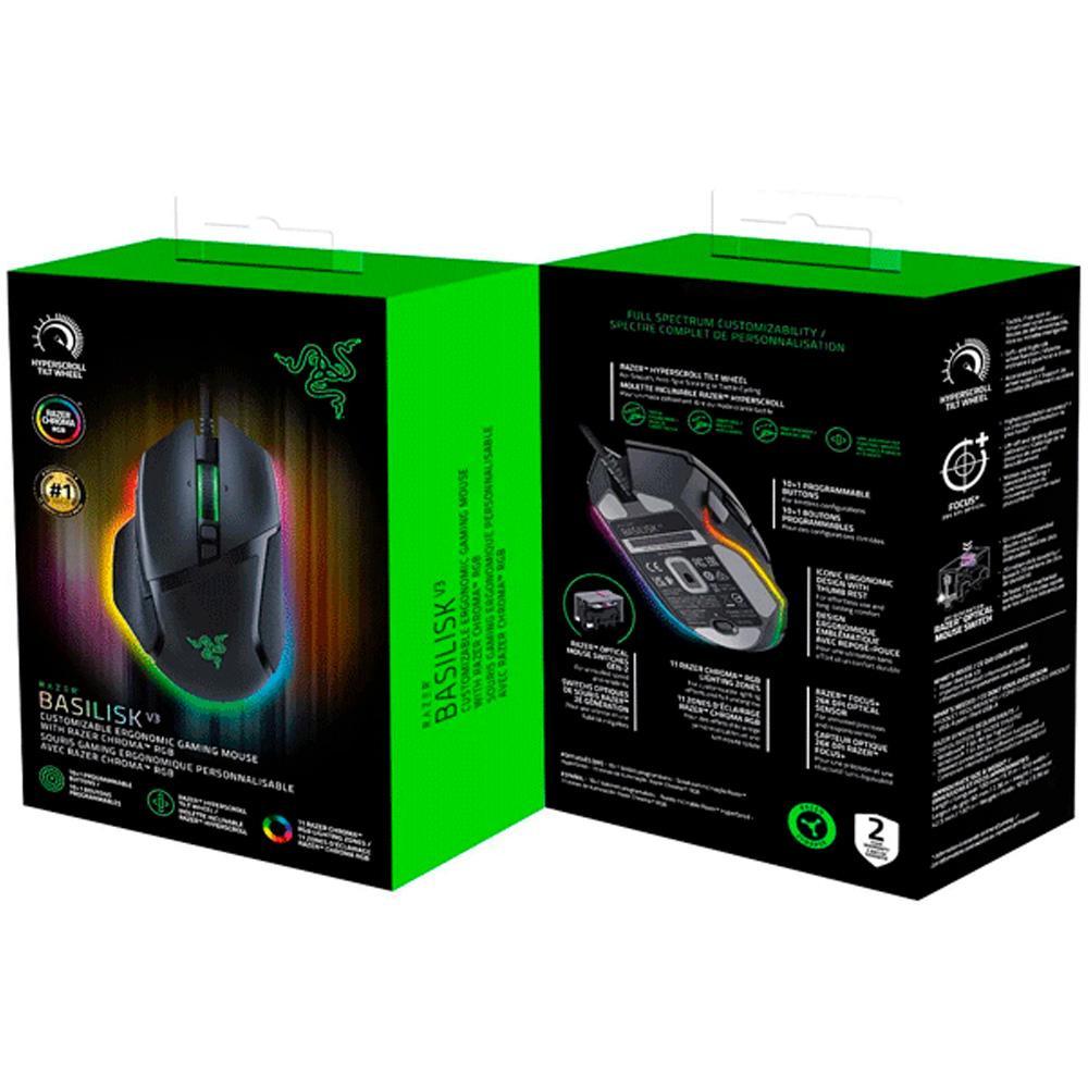 Мышь Razer Basilisk V3, RZ01-04000100-R3M1, черная