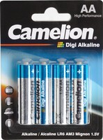 Батарейка Camelion Digi Alkaline AA LR6-BP4DG 4 шт