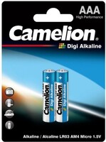 Батарейка Camelion Digi Alkaline AAA LR03-BP2DG 2 шт