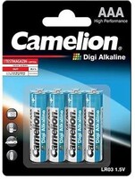 Батарейка Camelion Digi Alkaline ААА LR03-BP4DG 4 шт