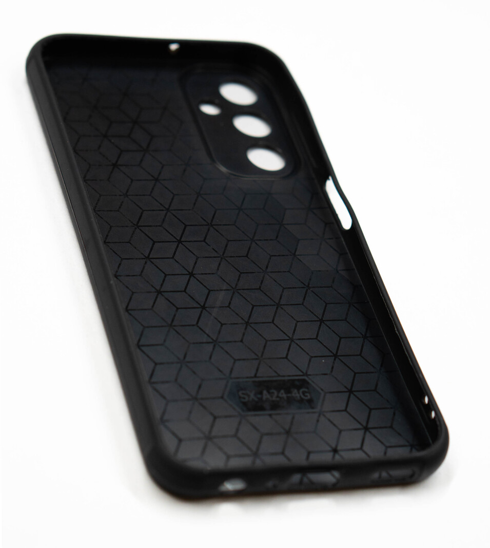 Чехол для мобильного телефона Samsung Galaxy A24 кожа черный